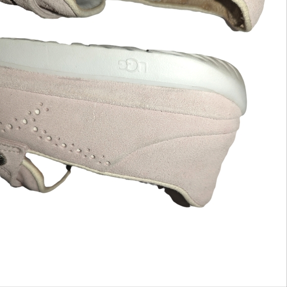 Mens UGG Pink Cali Penny Loafers Slip On Suede Leather Shoes 7 - Picture 11 of 12